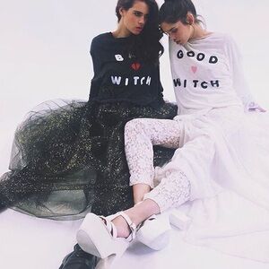 WildFox Bad Witch Long Sleeve Thermal Tee